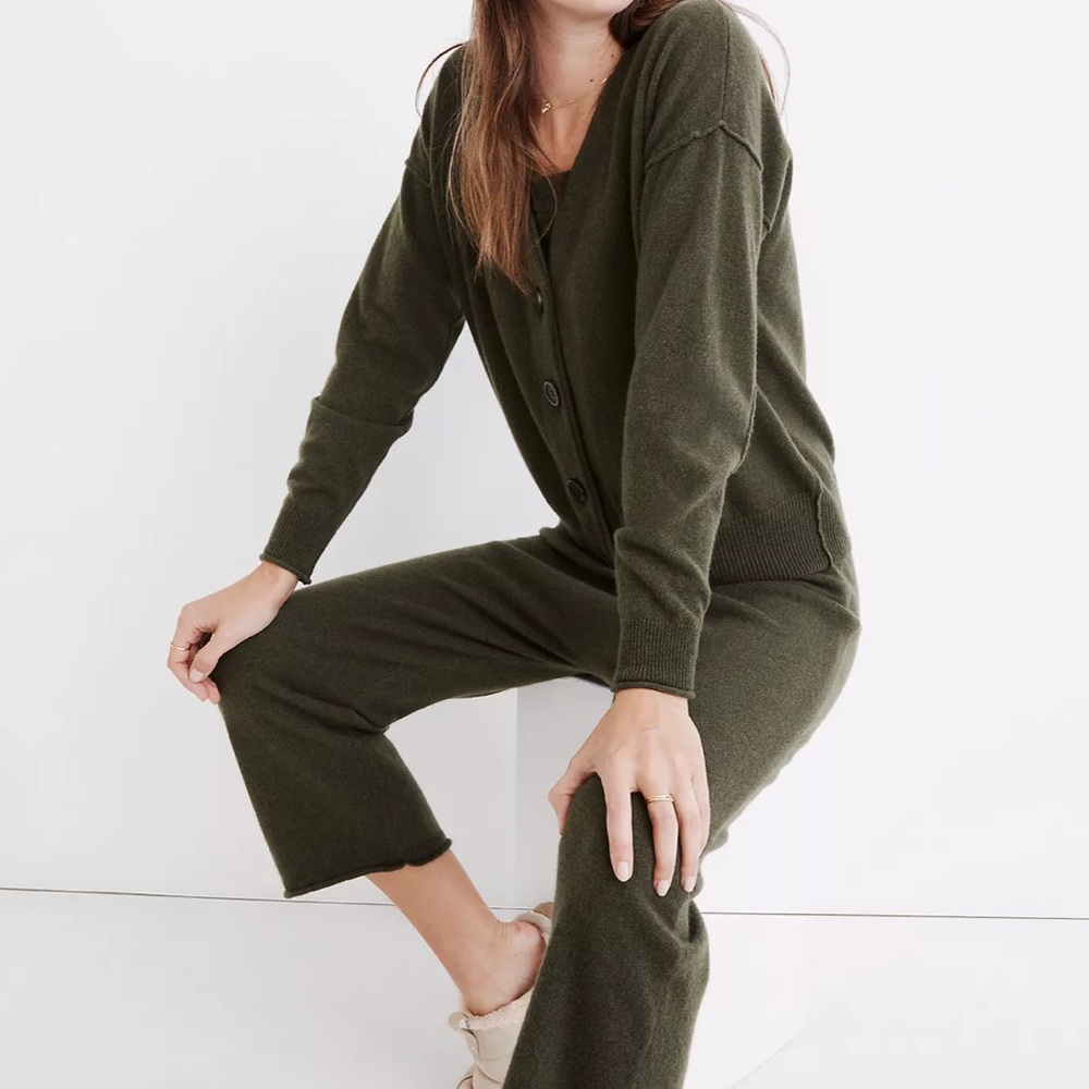 NWOT Madewell (Re)sourced Cashmere Carlyn V-Neck Cardigan Sweater